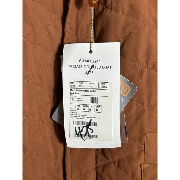 Beretta quilted country coat NWT men’s EU 54 US 44 brick classic field jacket - Picture 4 of 8